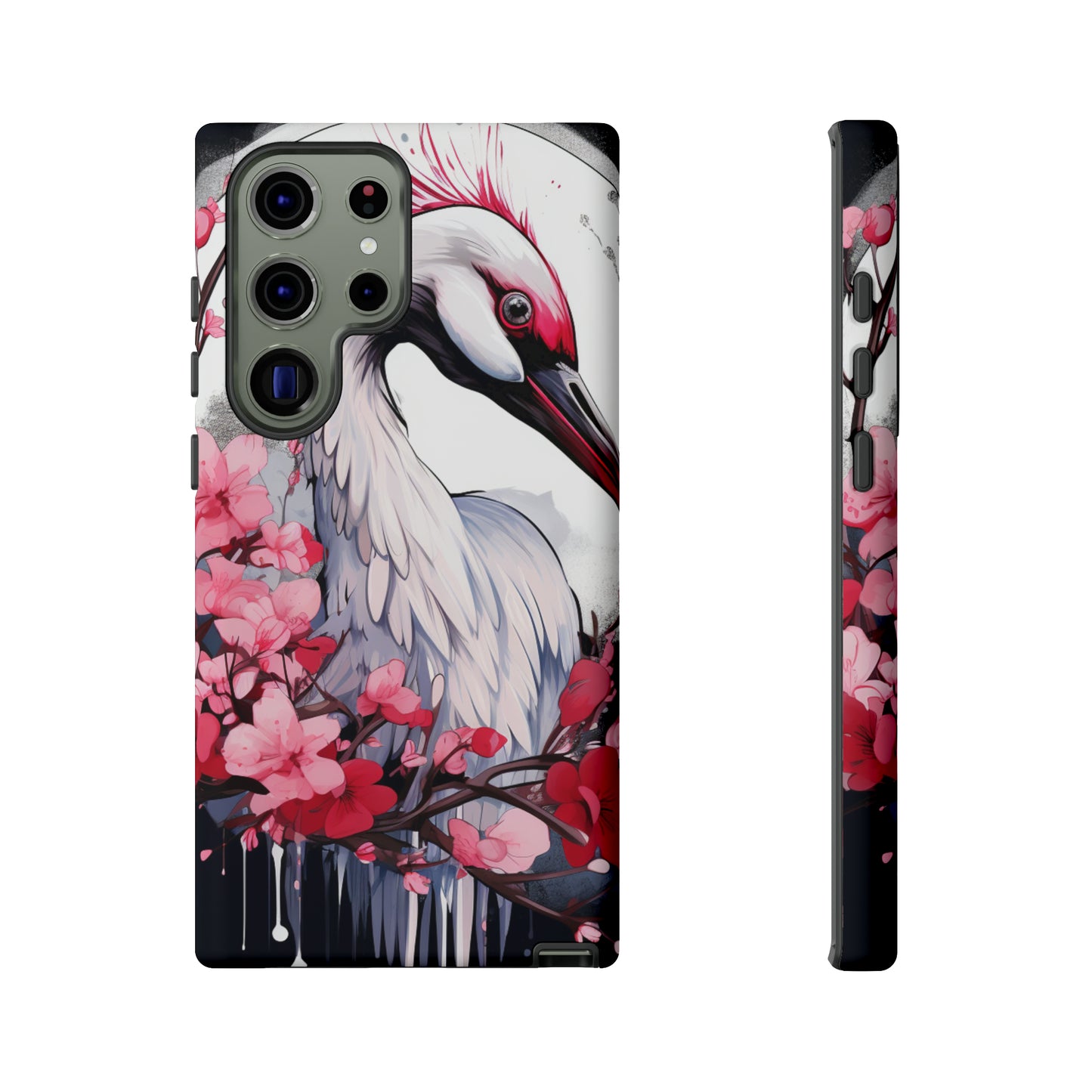 Cranes in Flight: Red-Crowned Crane Phone Case