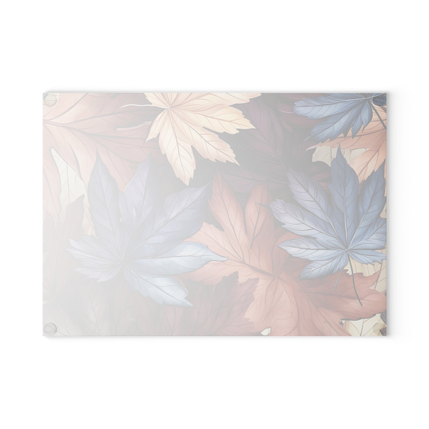 Autumn Floral Glass Cutting Board