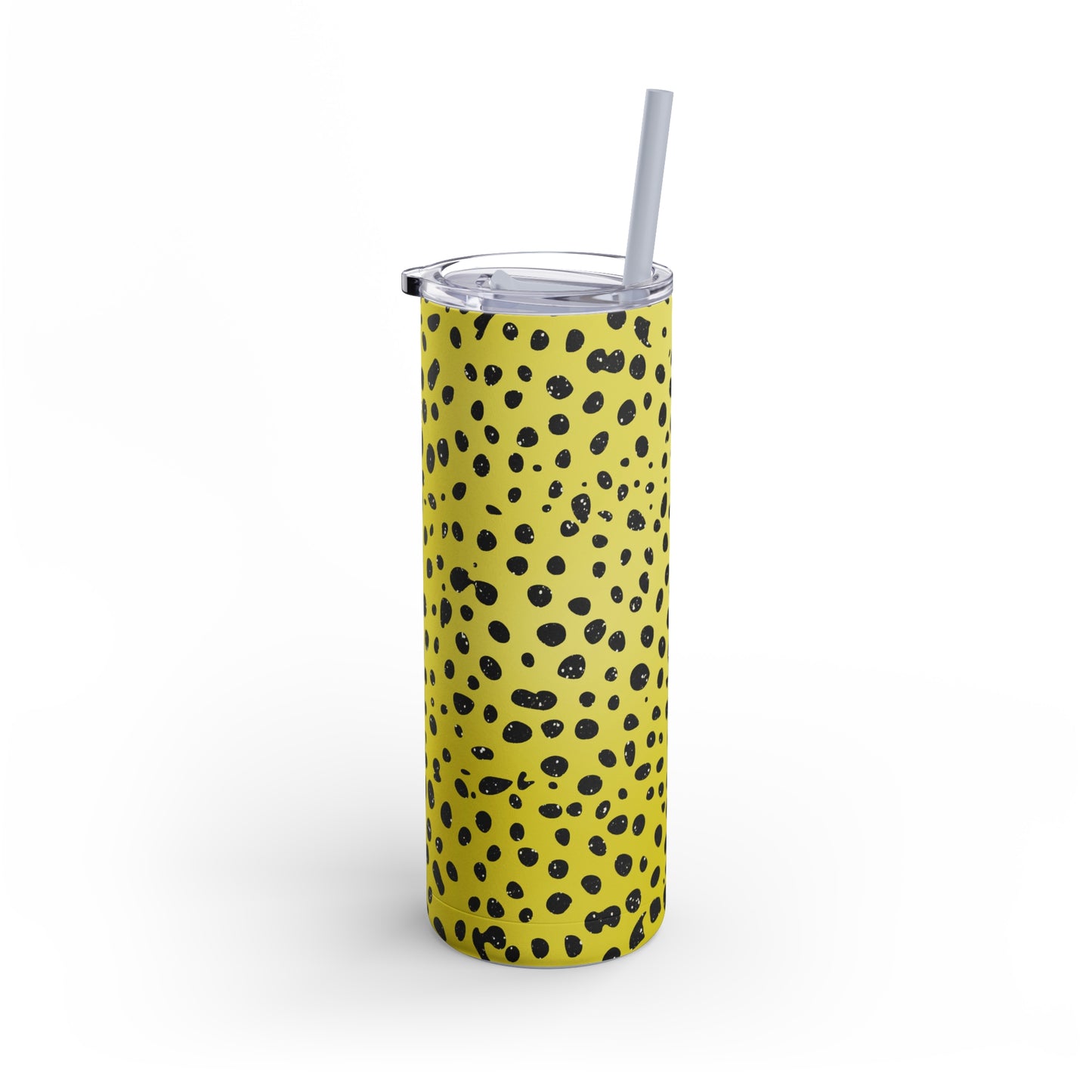 Animal Print Yellow 01 - 20oz Skinny Matte Tumbler