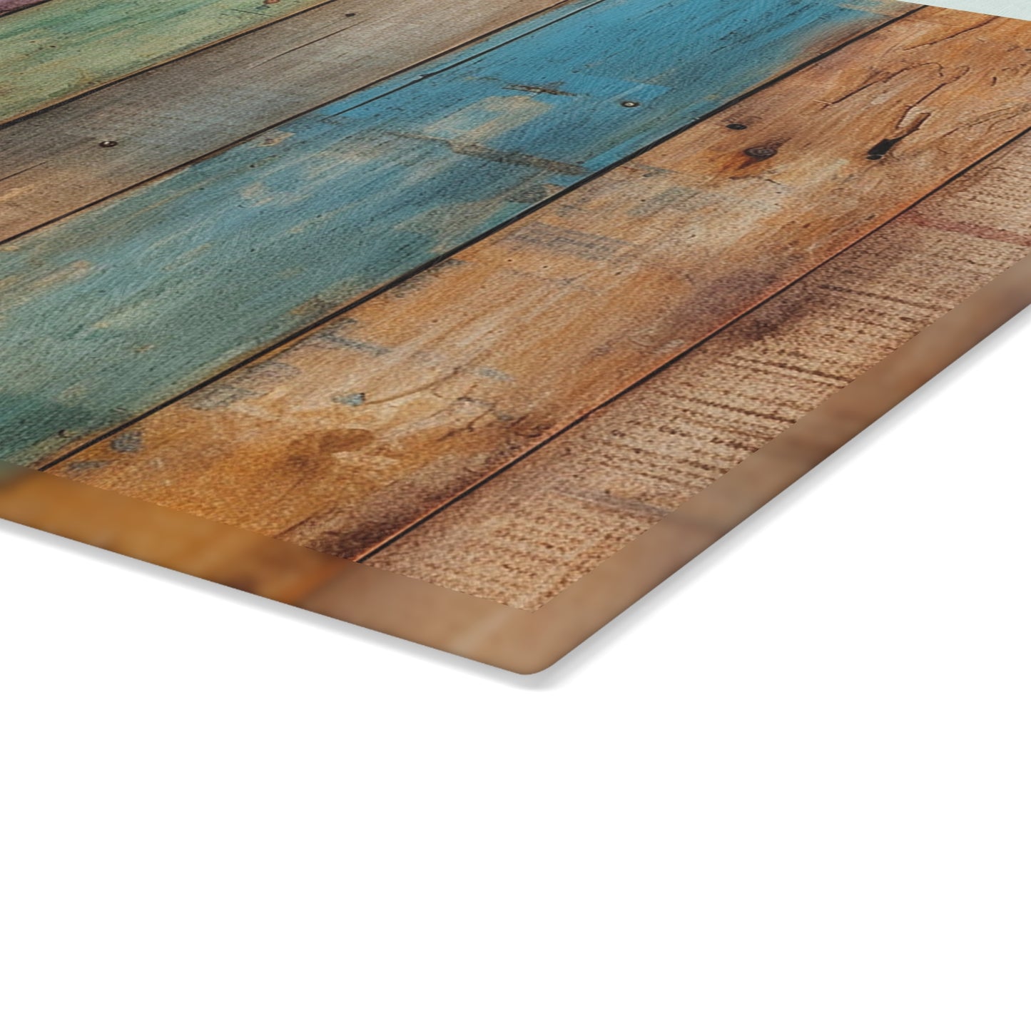 Wooden Print Glass Cutting Board