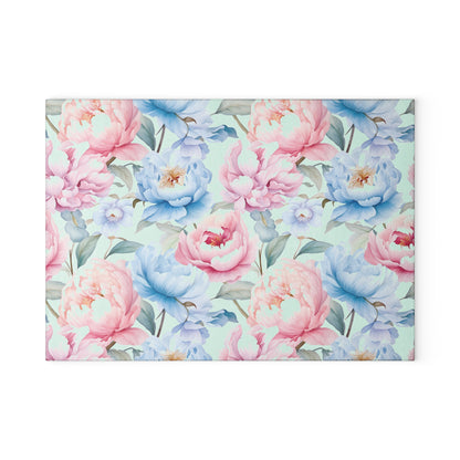 Floral Glass Cutting Board