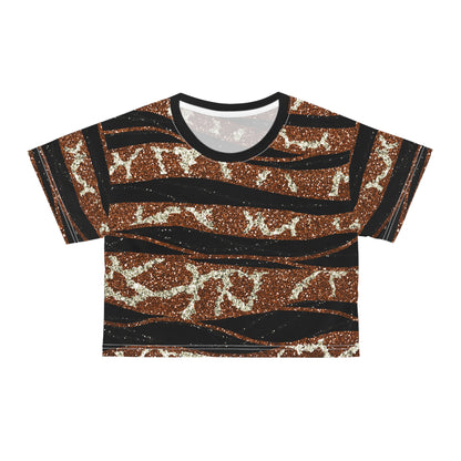 Animal Print (AOP) Crop Tee