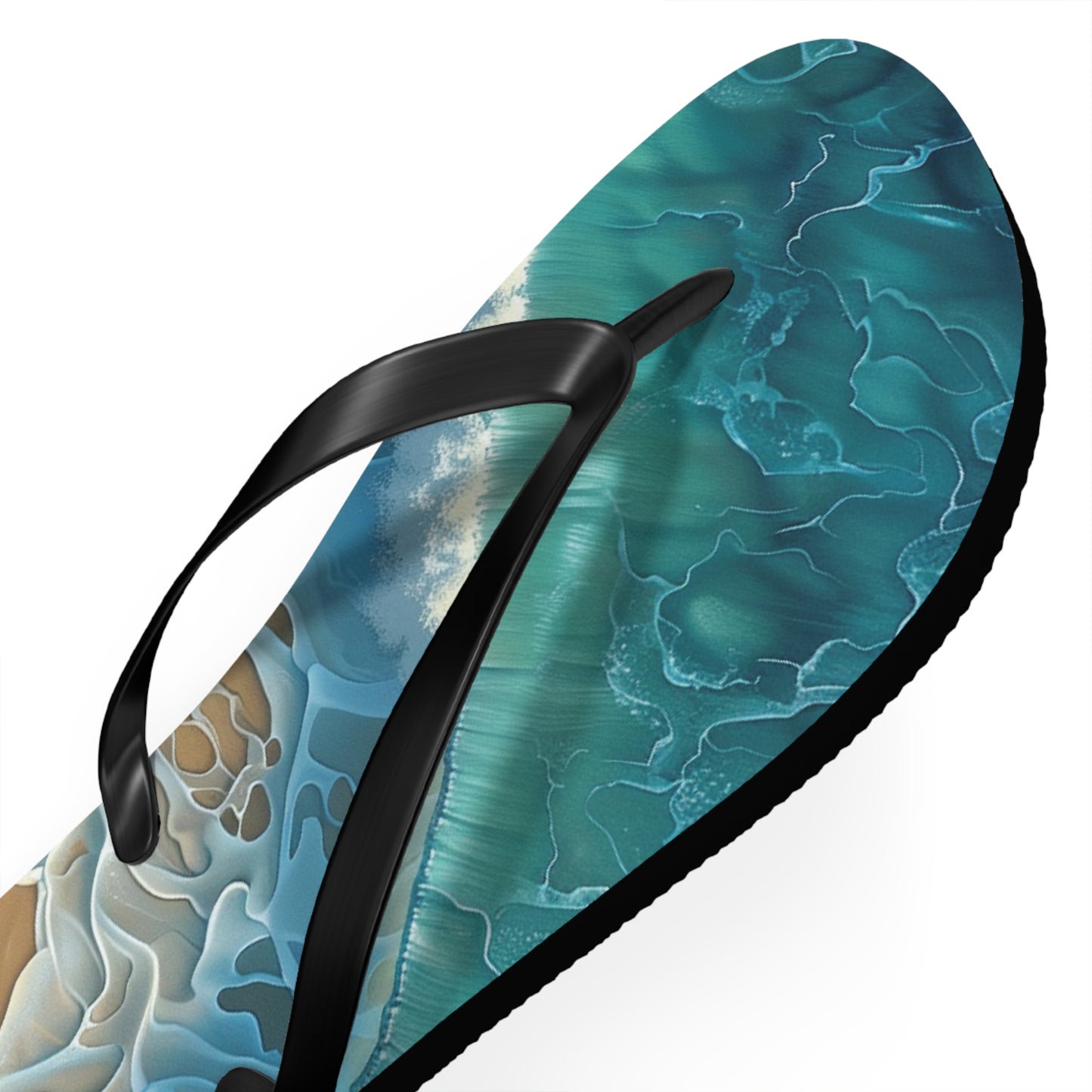 Sand Shore Ocean Waves  Flip-Flops