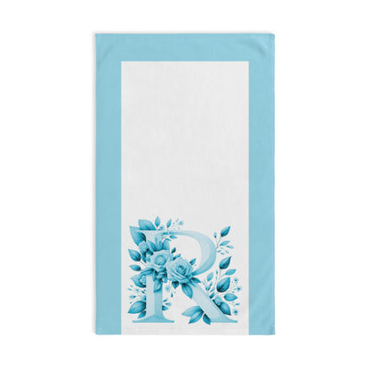 Alphabet Flowers Bathroom Hand Towel