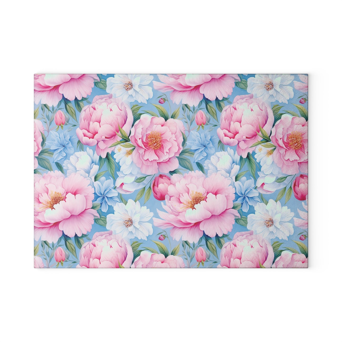 Floral Glass Cutting Board