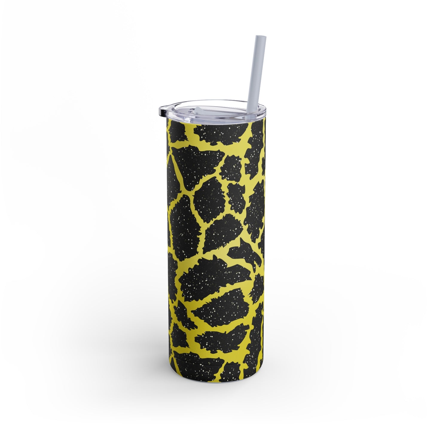 Animal Print Yellow 02 - 20oz Skinny Matte Tumbler