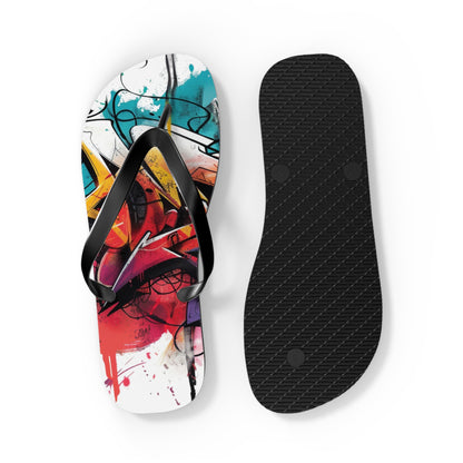 Graffiti Theme Flip-Flops