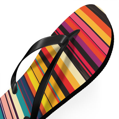 Colorful Stripes Flip-Flops