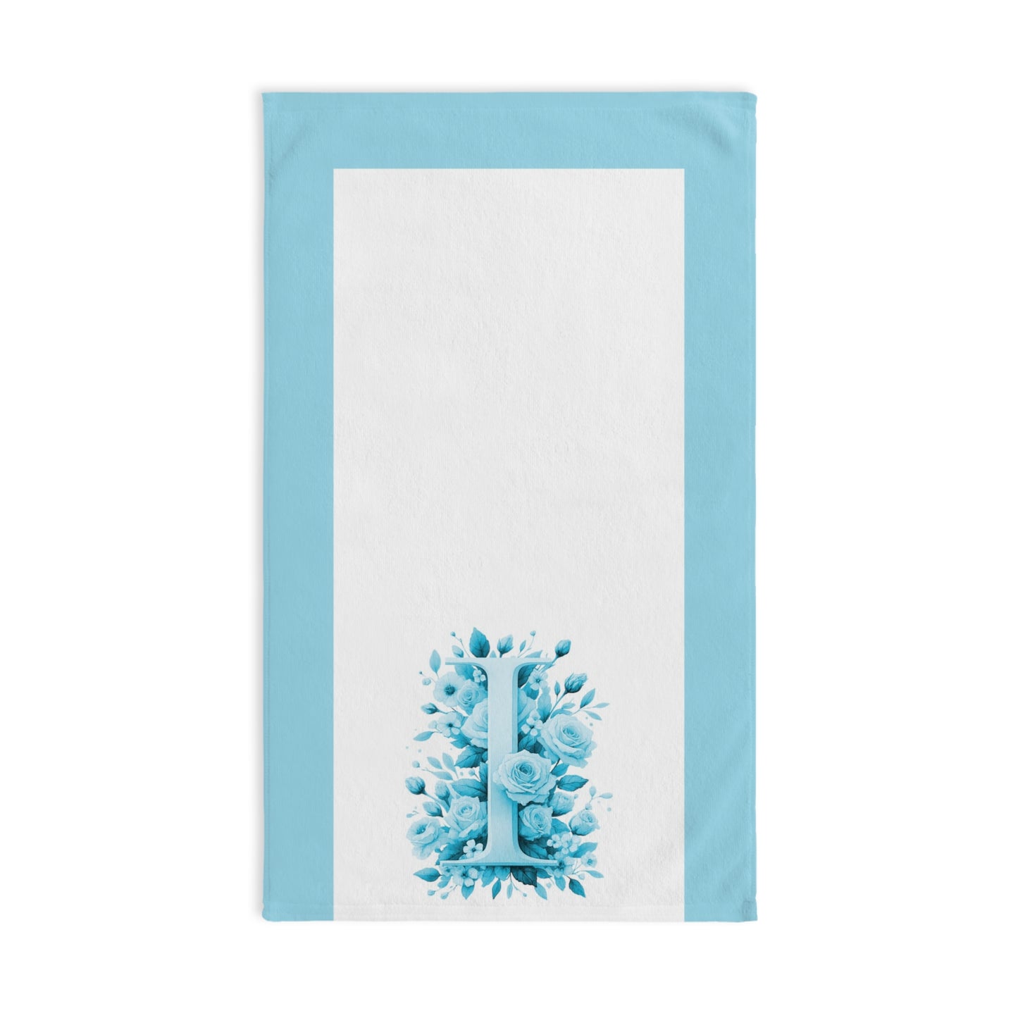 Alphabet Flowers Bathroom Hand Towel