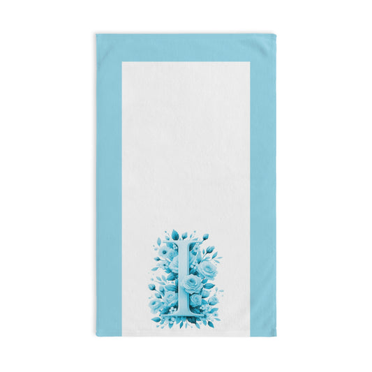 Alphabet Flowers Bathroom Hand Towel