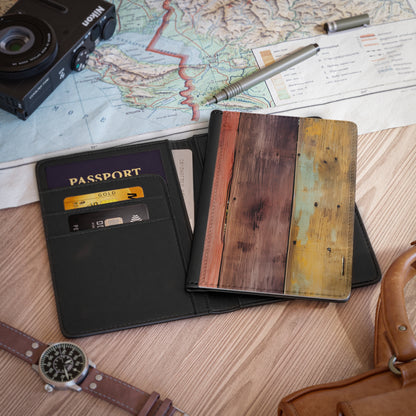 Wooden Print Passport Cover 7