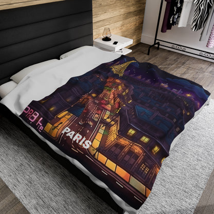 Paris Velveteen Plush Blanket