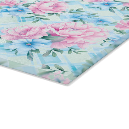 Floral Glass Cutting Board