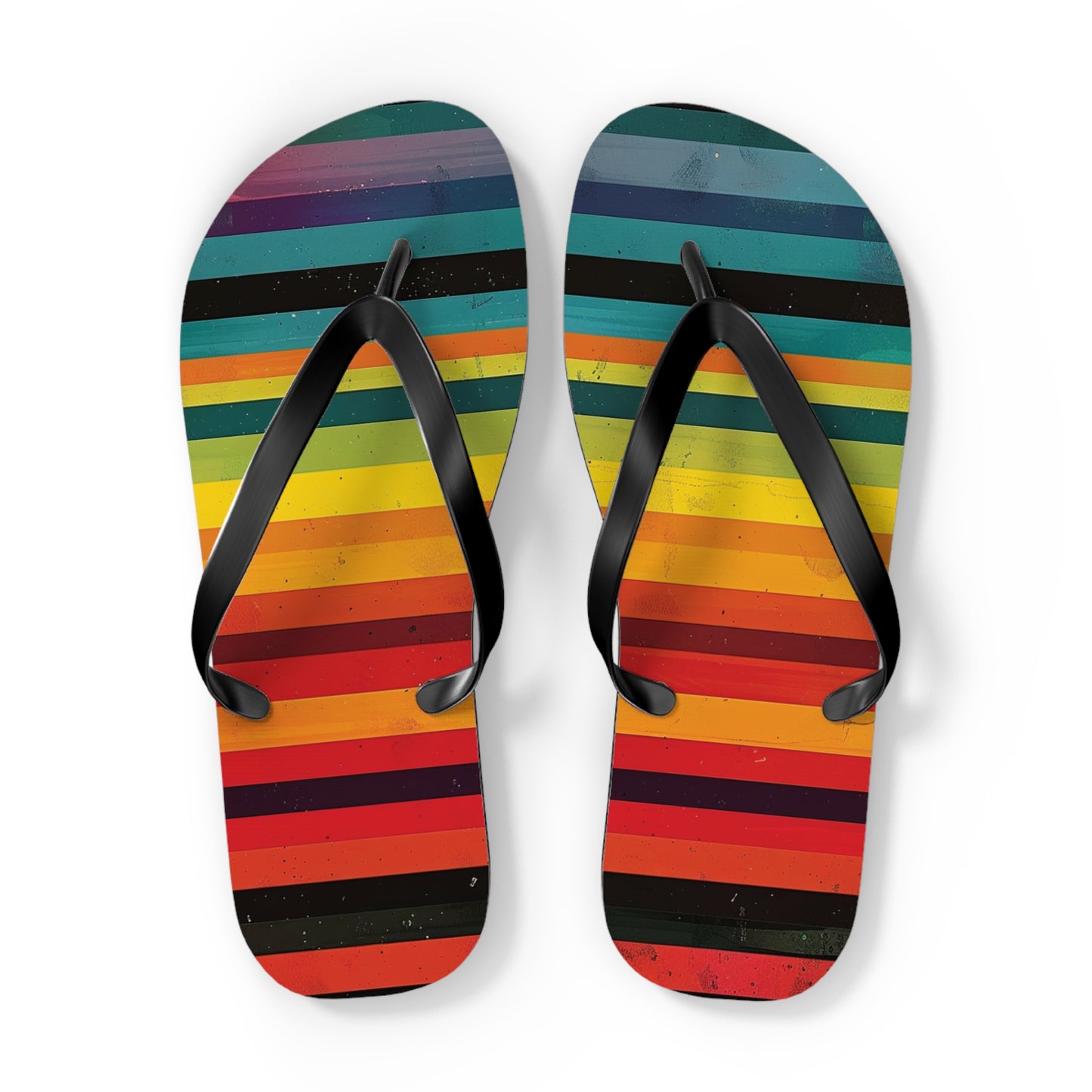 Colorful Stripes  Flip-Flops