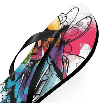 Graffiti Theme Flip-Flops