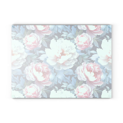 Floral Glass Cutting Board