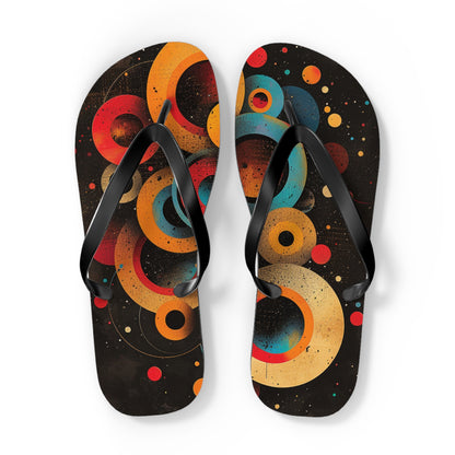 Abstract Decorative Circles  Flip-Flops