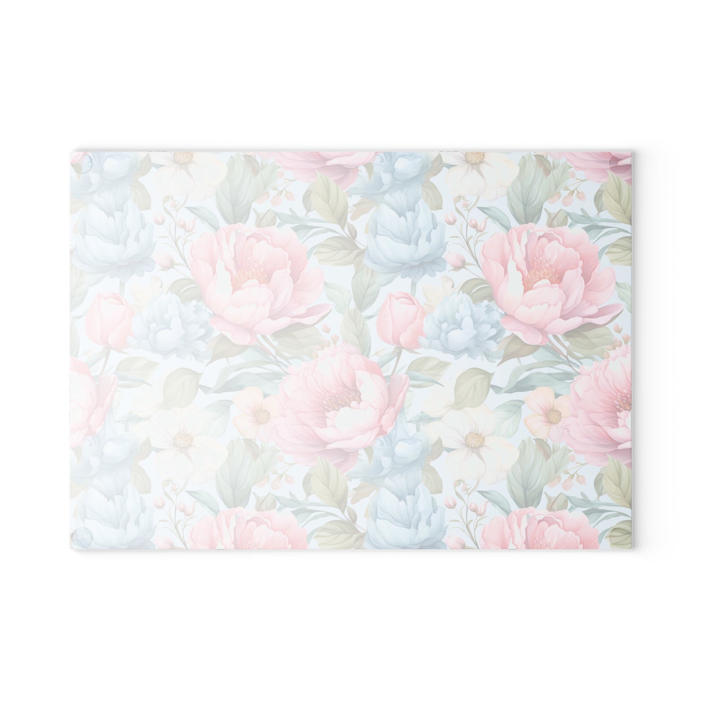 Floral Glass Cutting Board