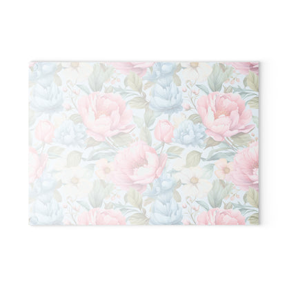 Floral Glass Cutting Board