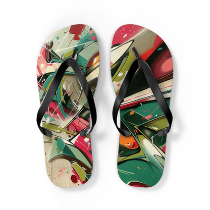 Graffiti Theme Flip-Flops