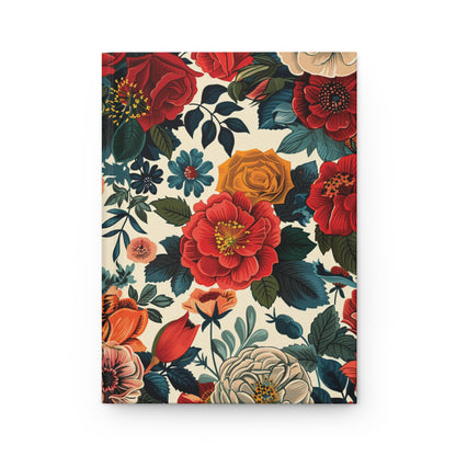 Floral Pattern Hardcover Journal