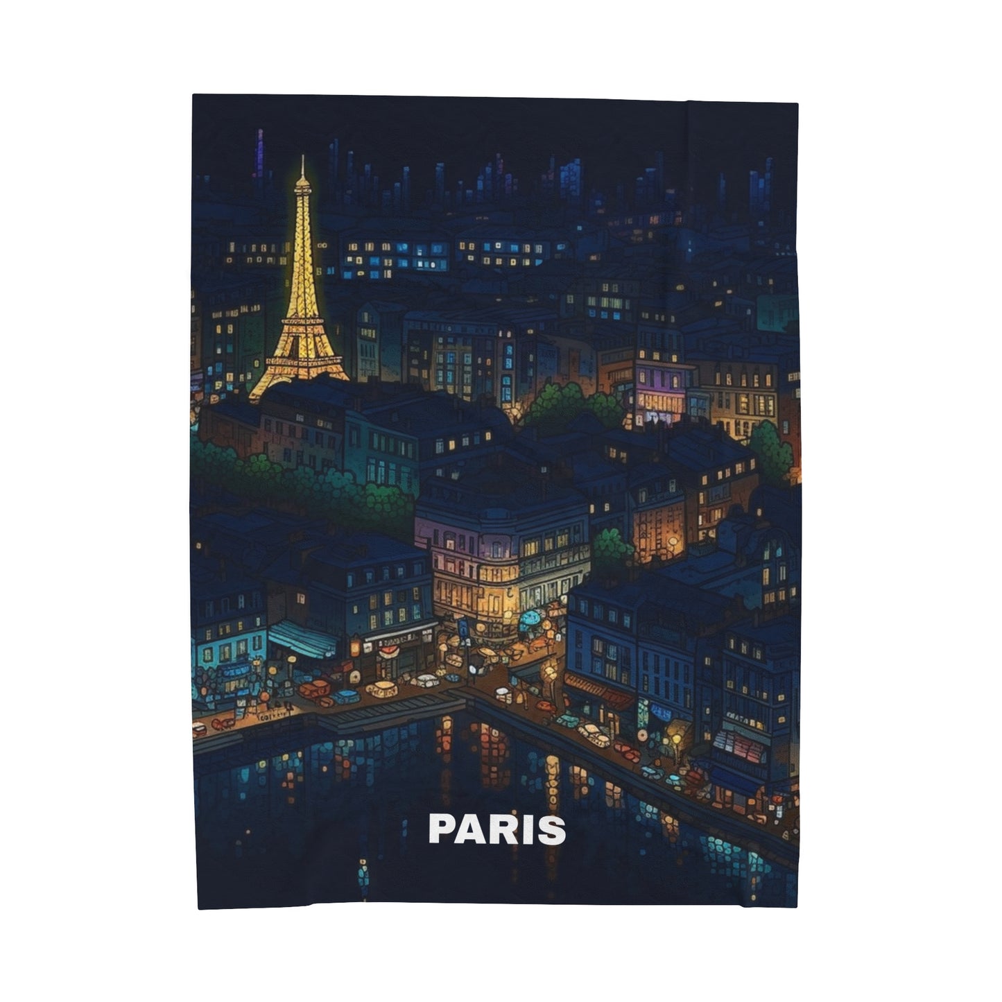 Paris Velveteen Plush Blanket