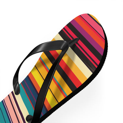 Colorful Stripes Flip-Flops