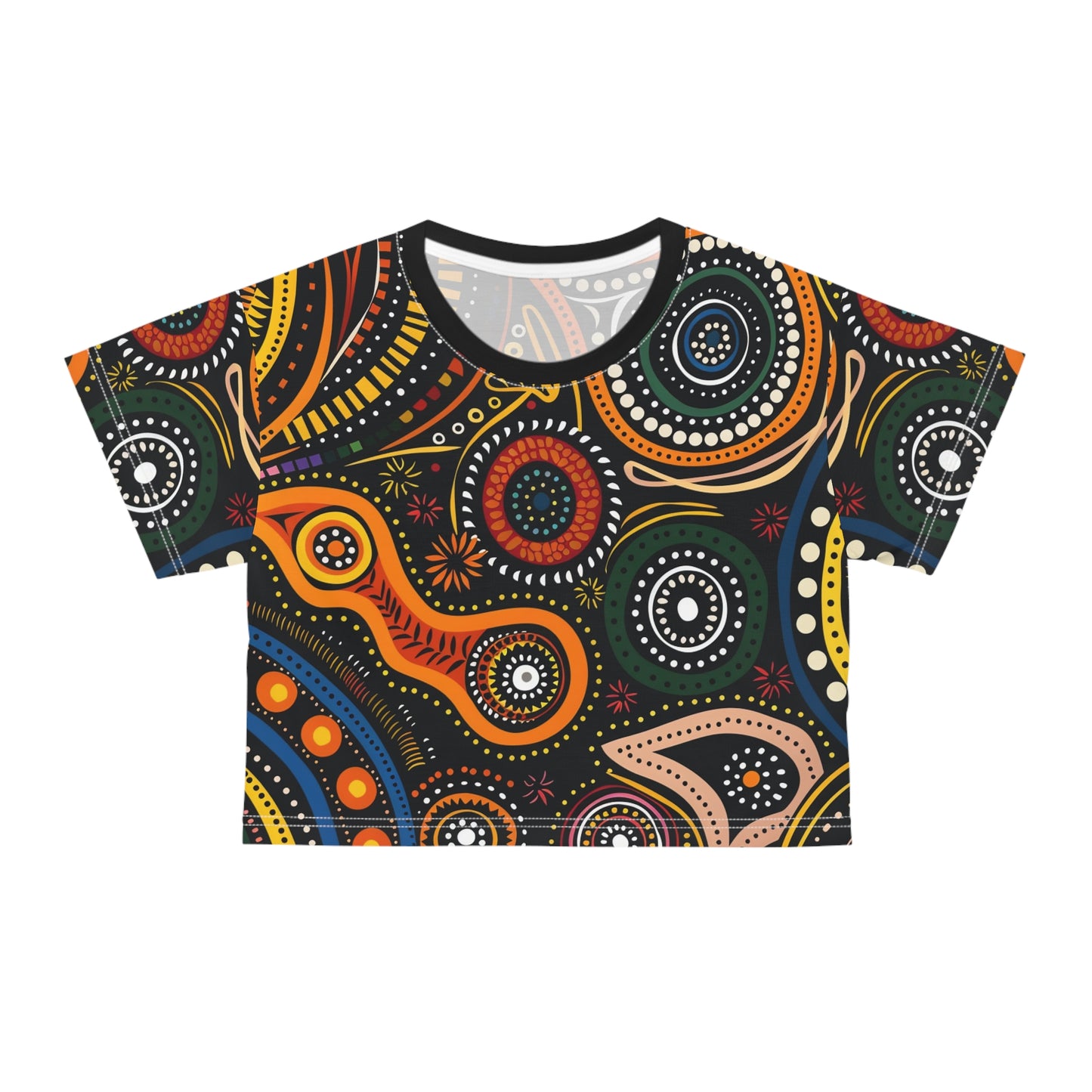 Aboriginal Art (AOP) Crop Tee