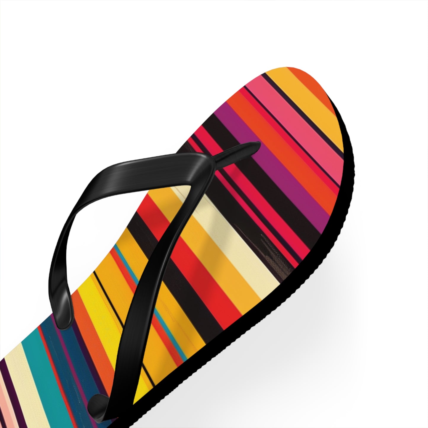 Colorful Stripes Flip-Flops