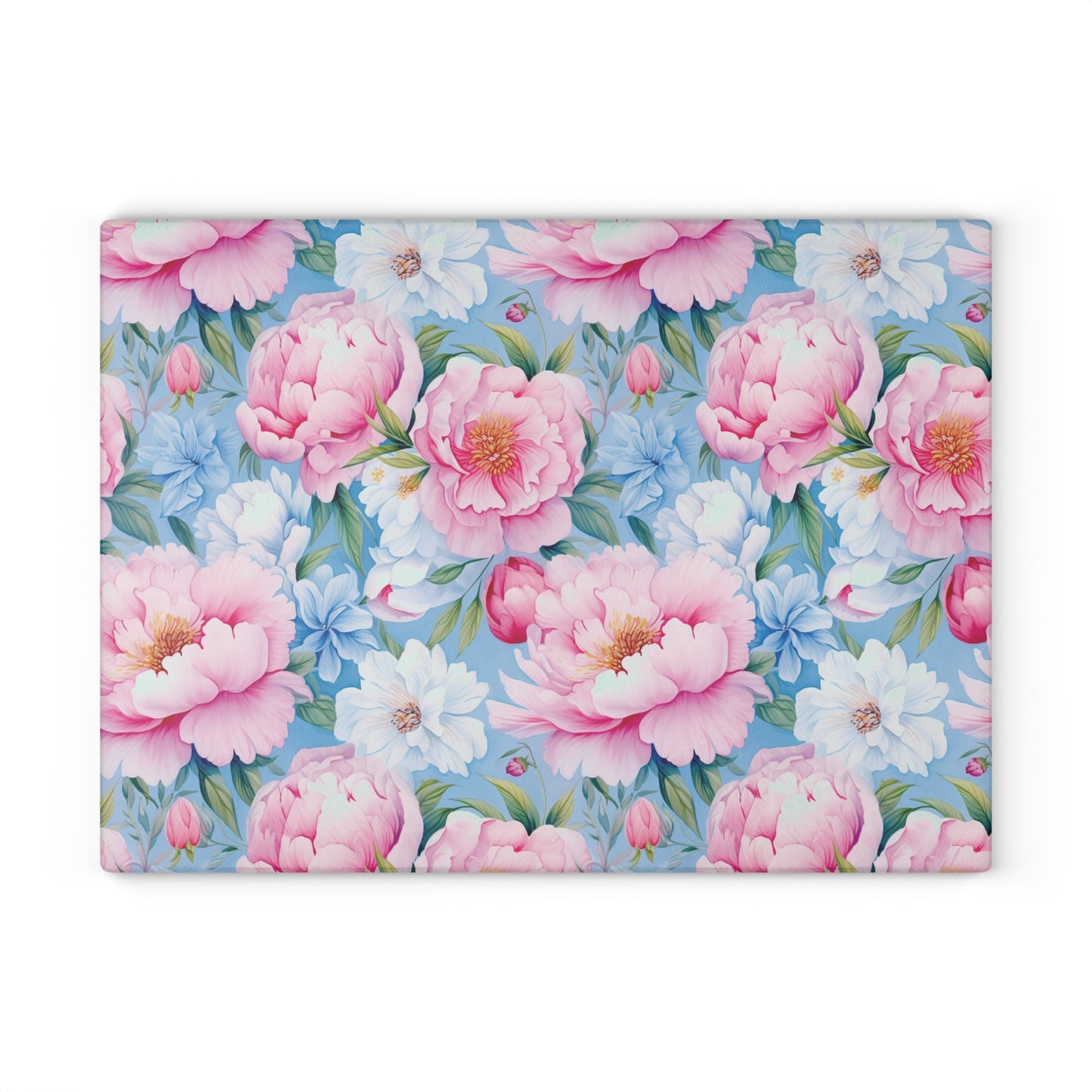 Floral Glass Cutting Board