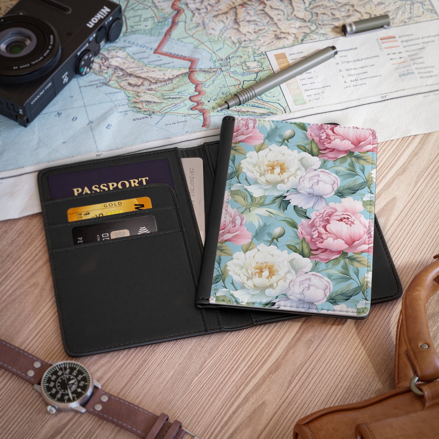 Floral Passport Cover 12