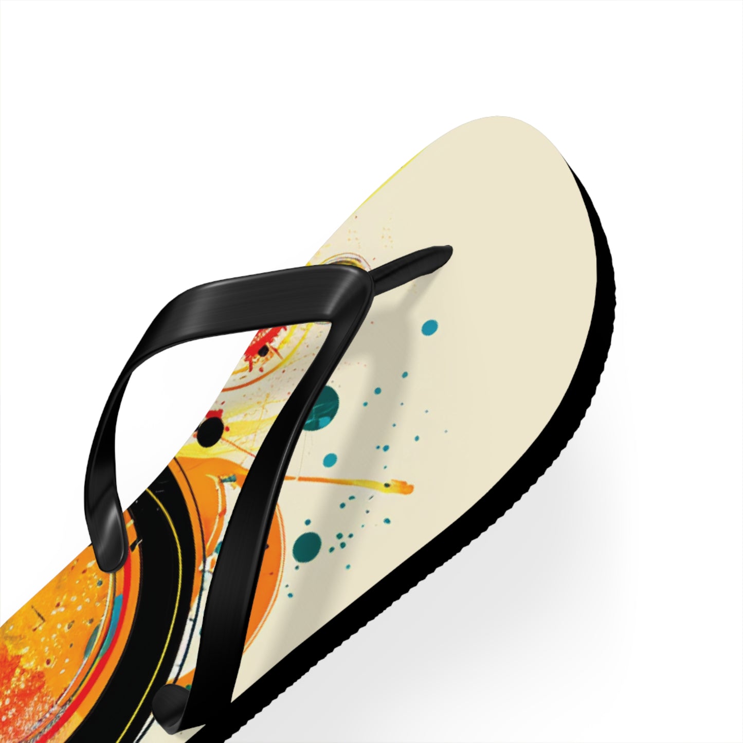 Abstract Decorative Circles  Flip-Flops