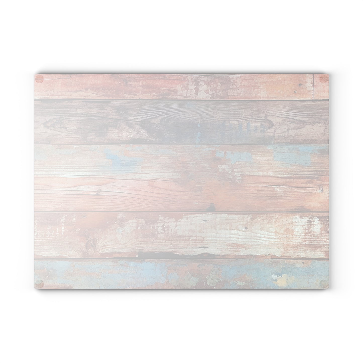 Wooden Print Glass Cutting Board