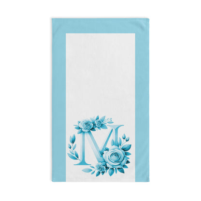 Alphabet Flowers Bathroom Hand Towel