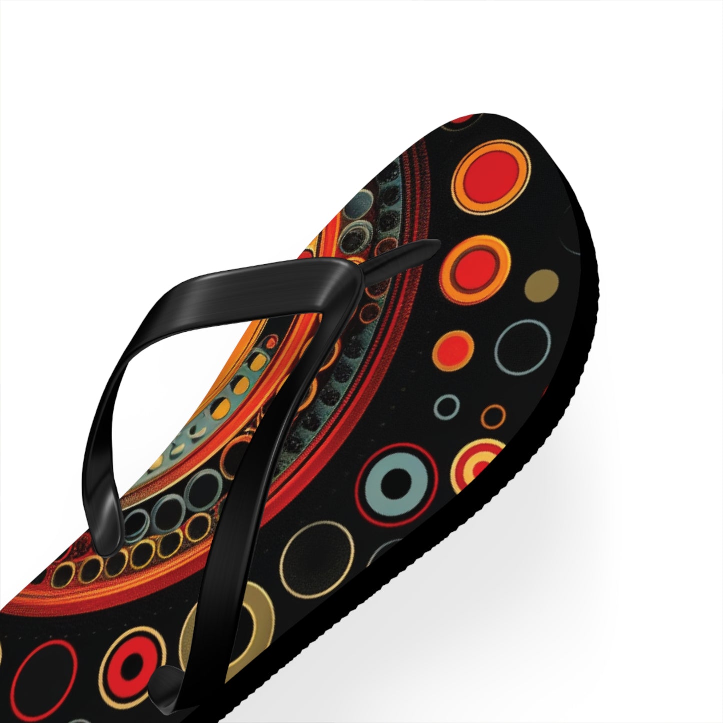 Abstract Decorative Circles  Flip-Flops