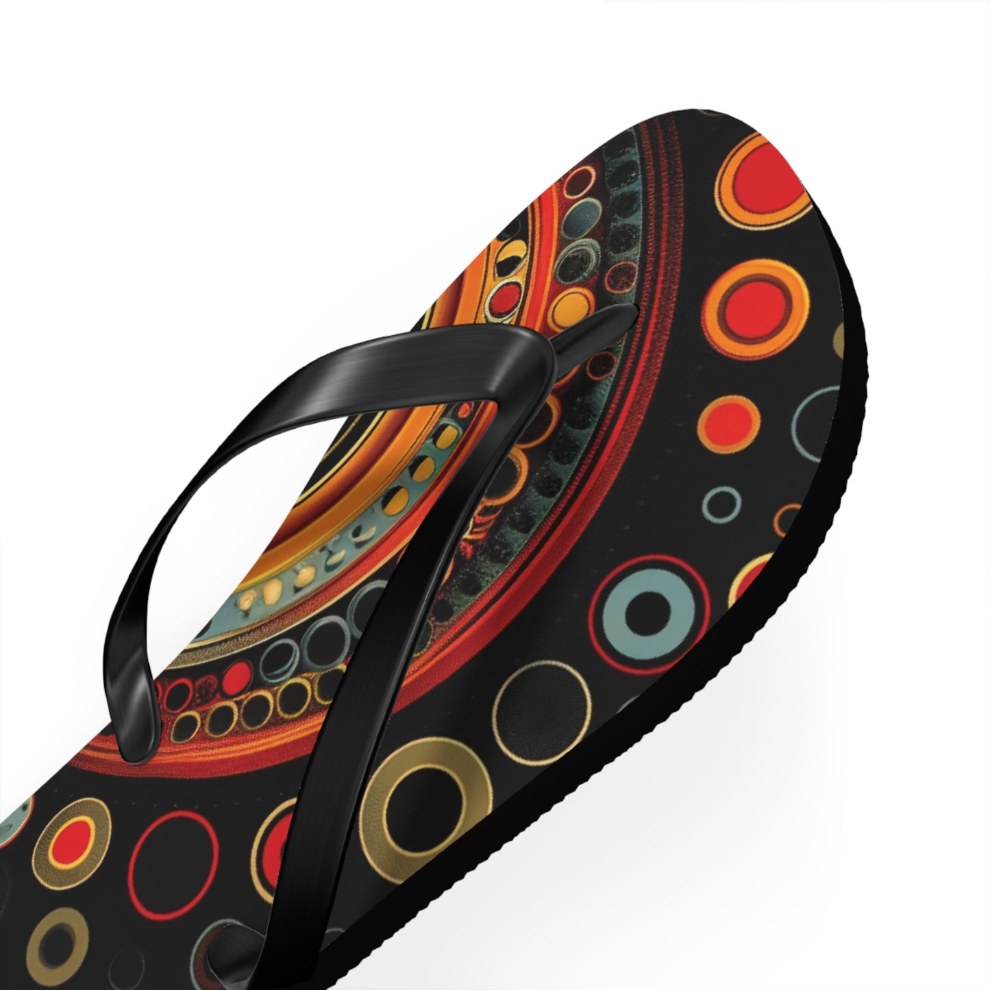 Abstract Decorative Circles  Flip-Flops