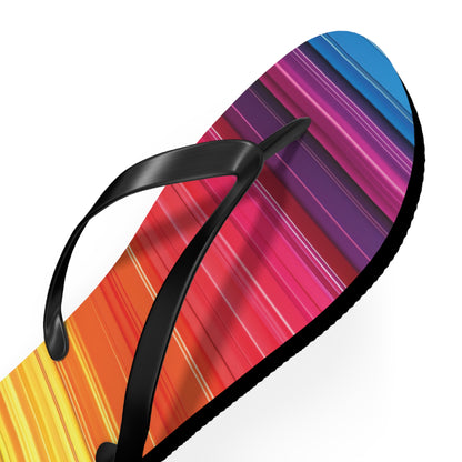 Colorful Stripes  Flip-Flops