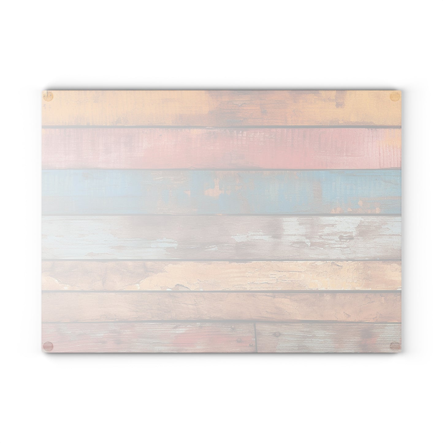 Wooden Print Glass Cutting Board