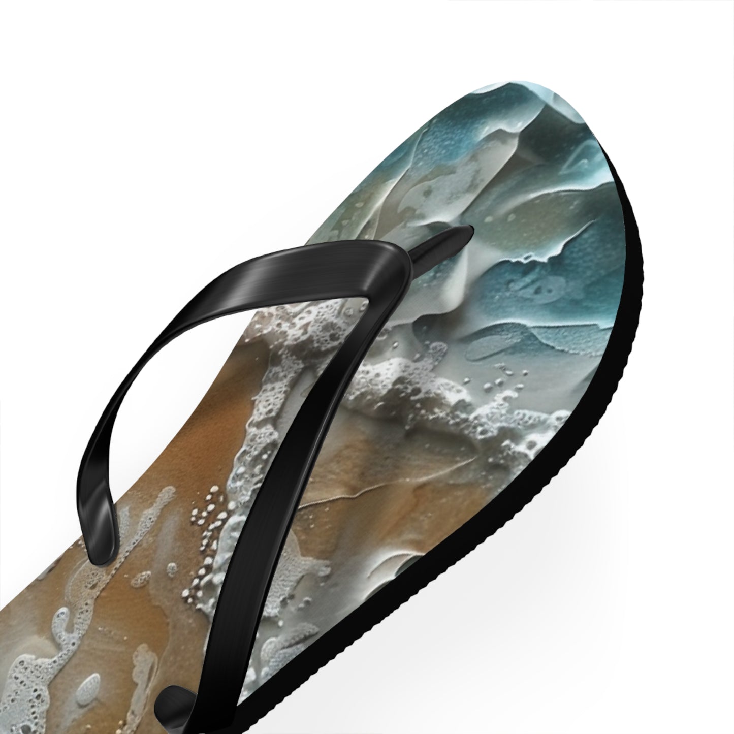 Sand Shore Ocean Waves Flip-Flops