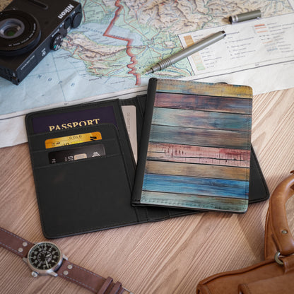 Wooden Print Passport Cover 4