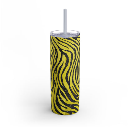 Animal Print Yellow 06 - 20oz Skinny Matte Tumbler