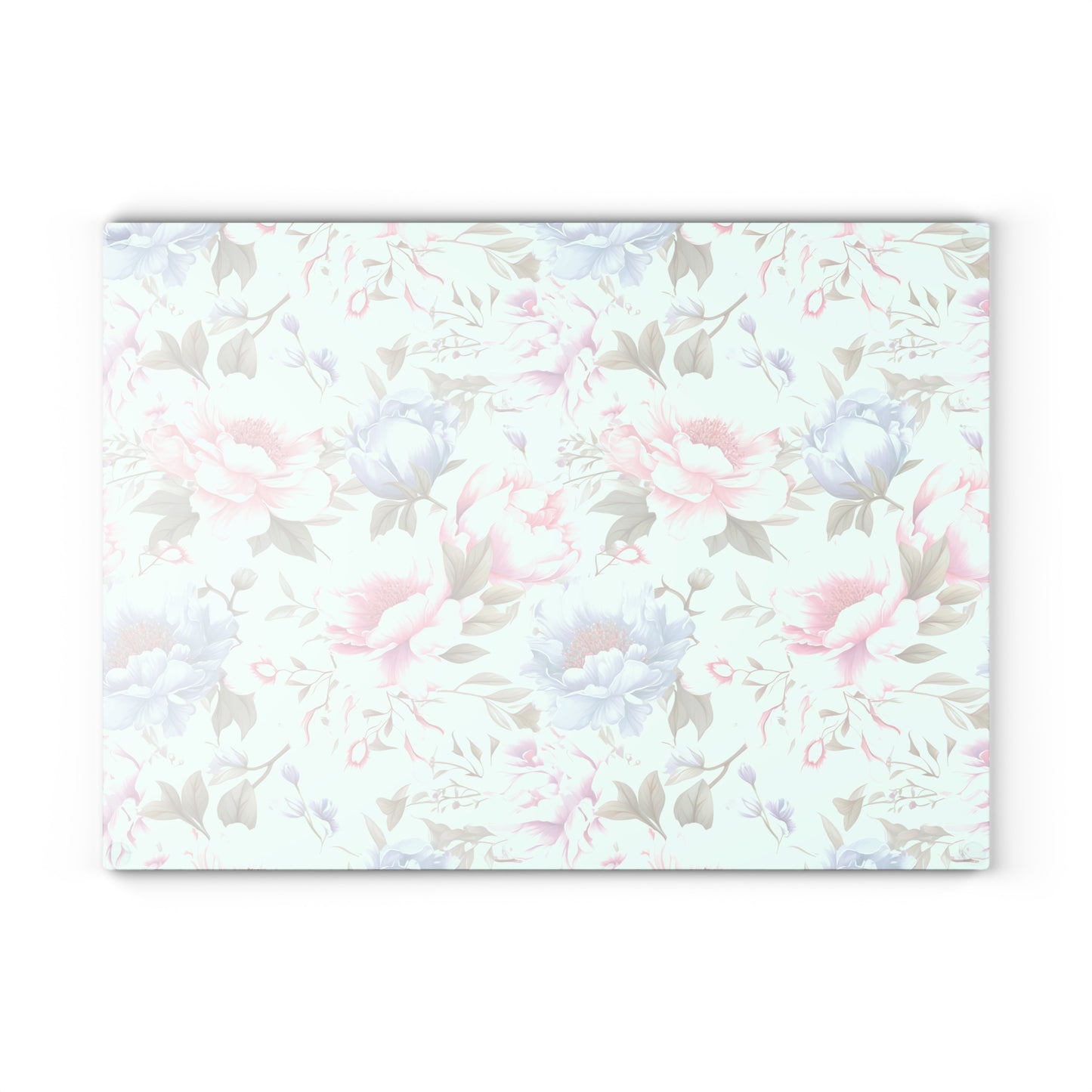 Floral Glass Cutting Board