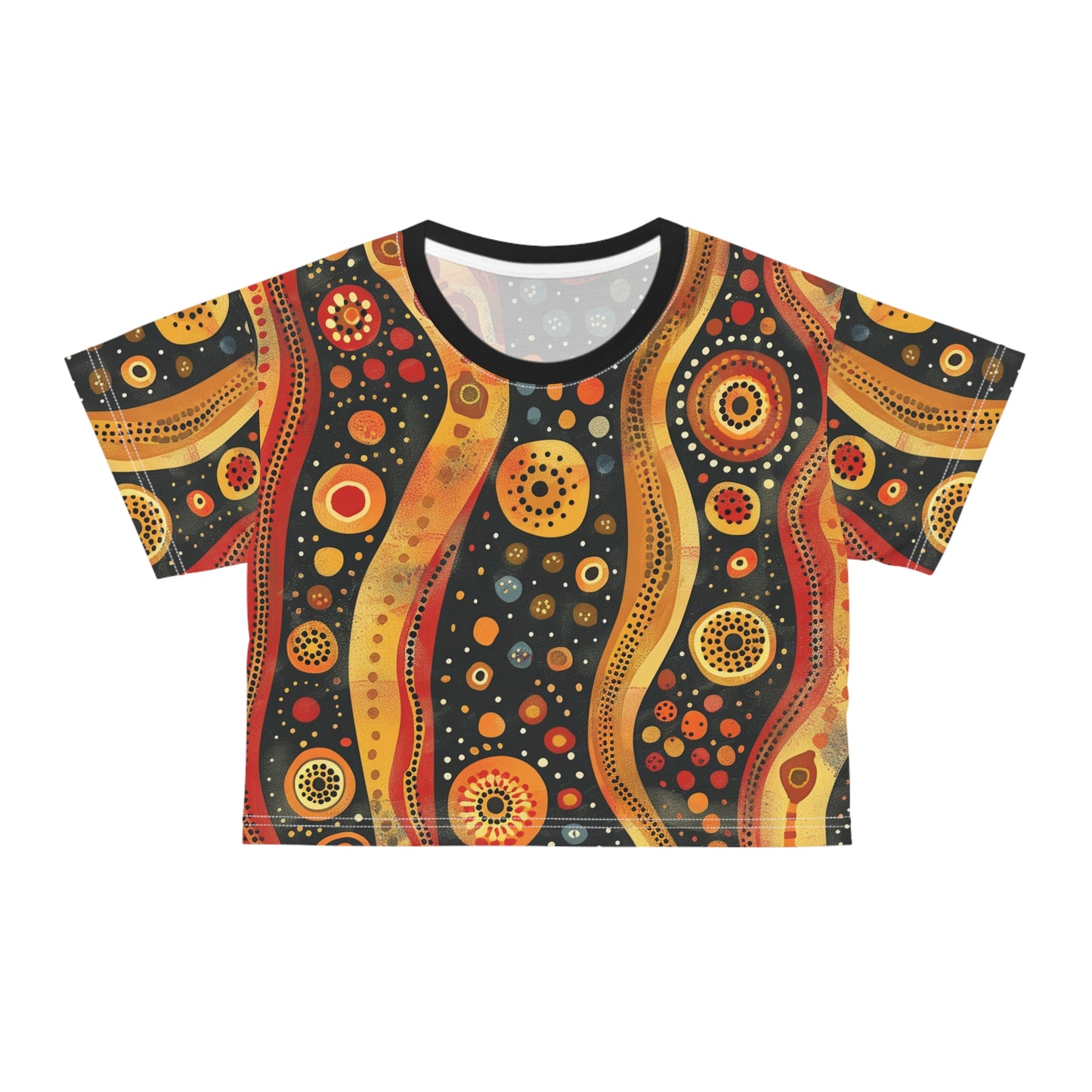 Aboriginal Art (AOP) Crop Tee