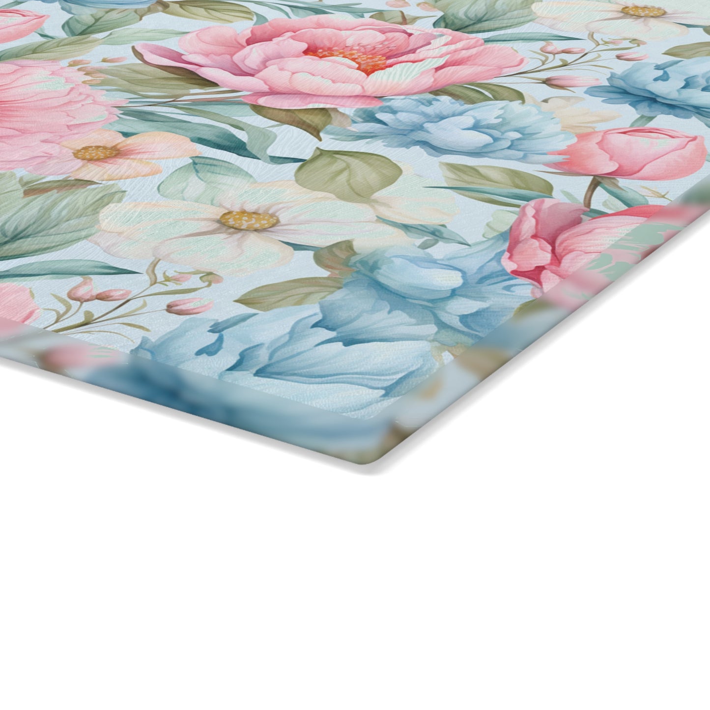 Floral Glass Cutting Board