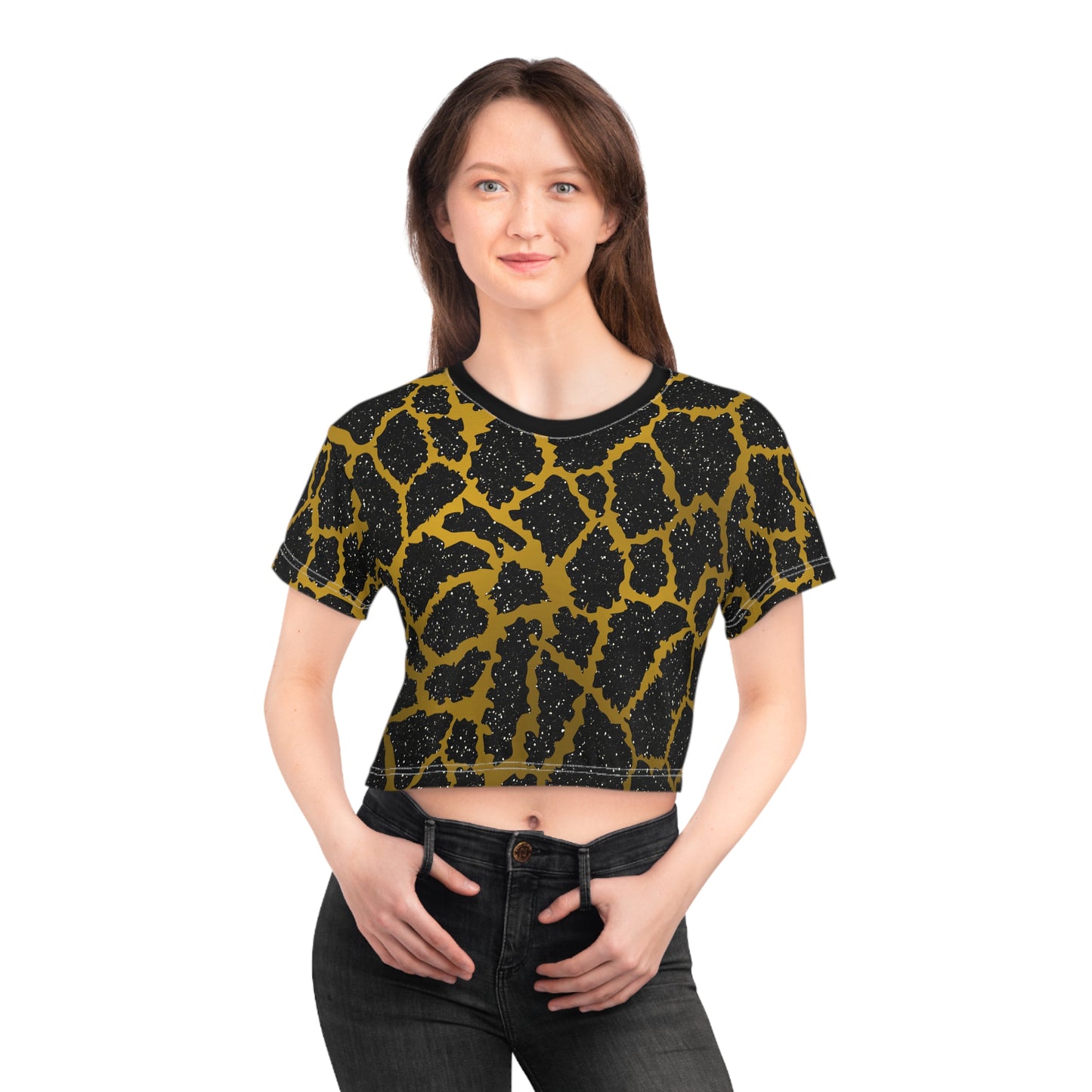 Animal Print (AOP) Crop Tee