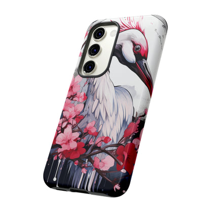 Cranes in Flight: Red-Crowned Crane Phone Case