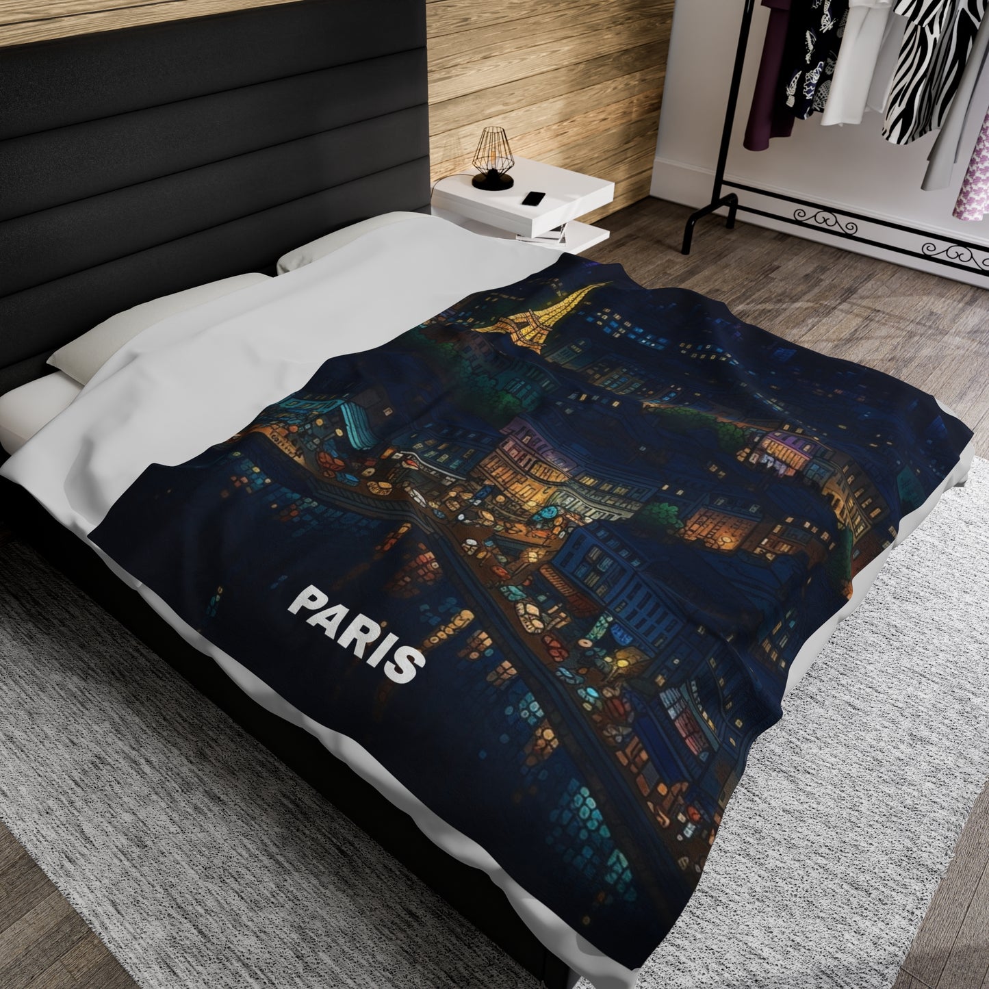 Paris Velveteen Plush Blanket