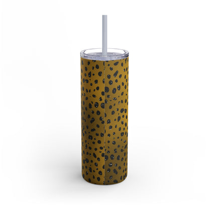 Animal Print Amber 01 - 20oz Skinny Matte Tumbler