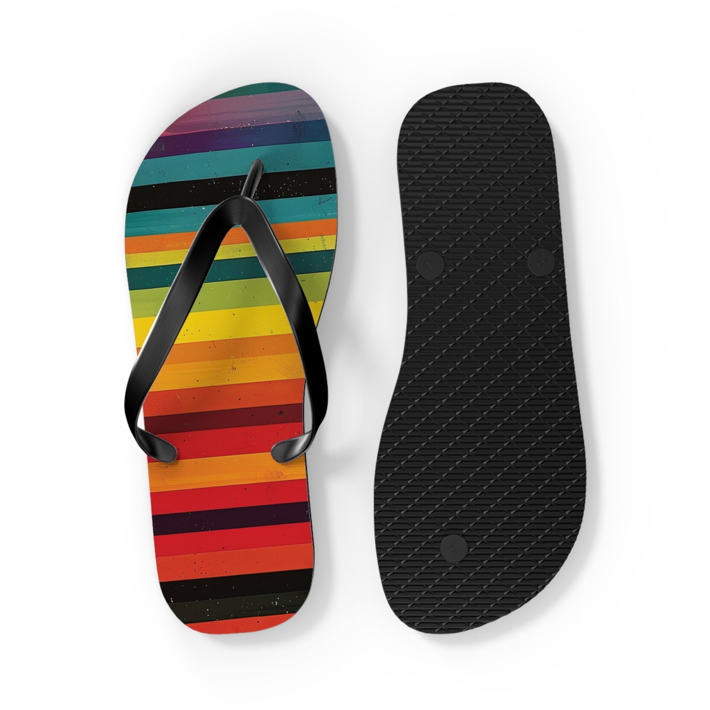 Colorful Stripes  Flip-Flops