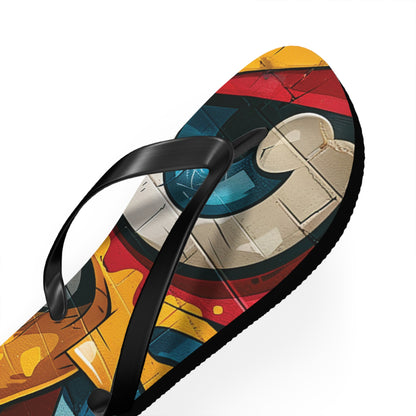 Graffiti Theme Flip-Flops